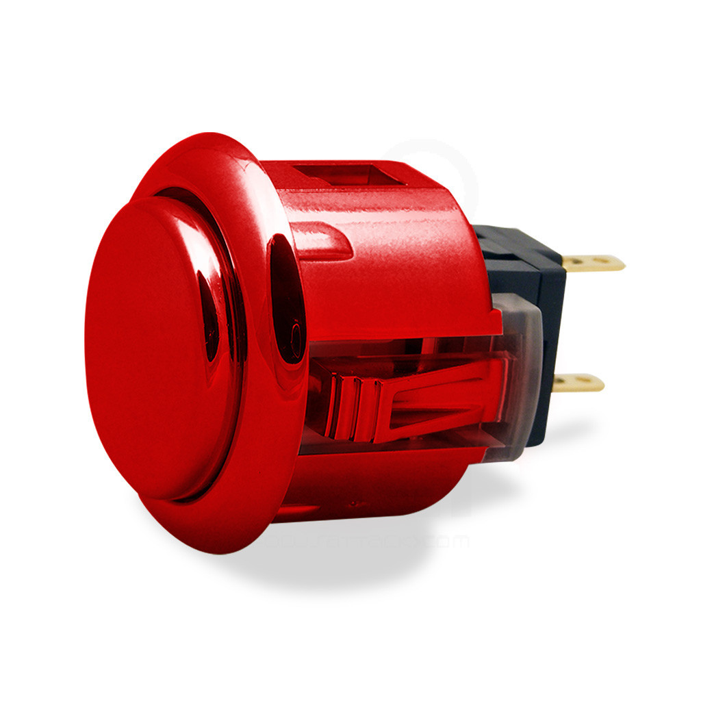 Sanwa OBSJ 24mm Pushbutton Metallic Red - Focus Attack