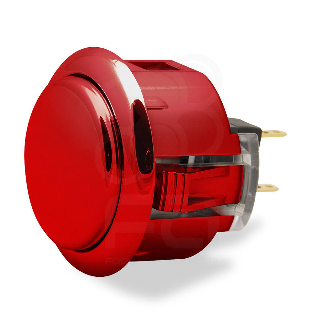 Sanwa OBSJ 30mm Pushbutton Metallic Red - Focus Attack