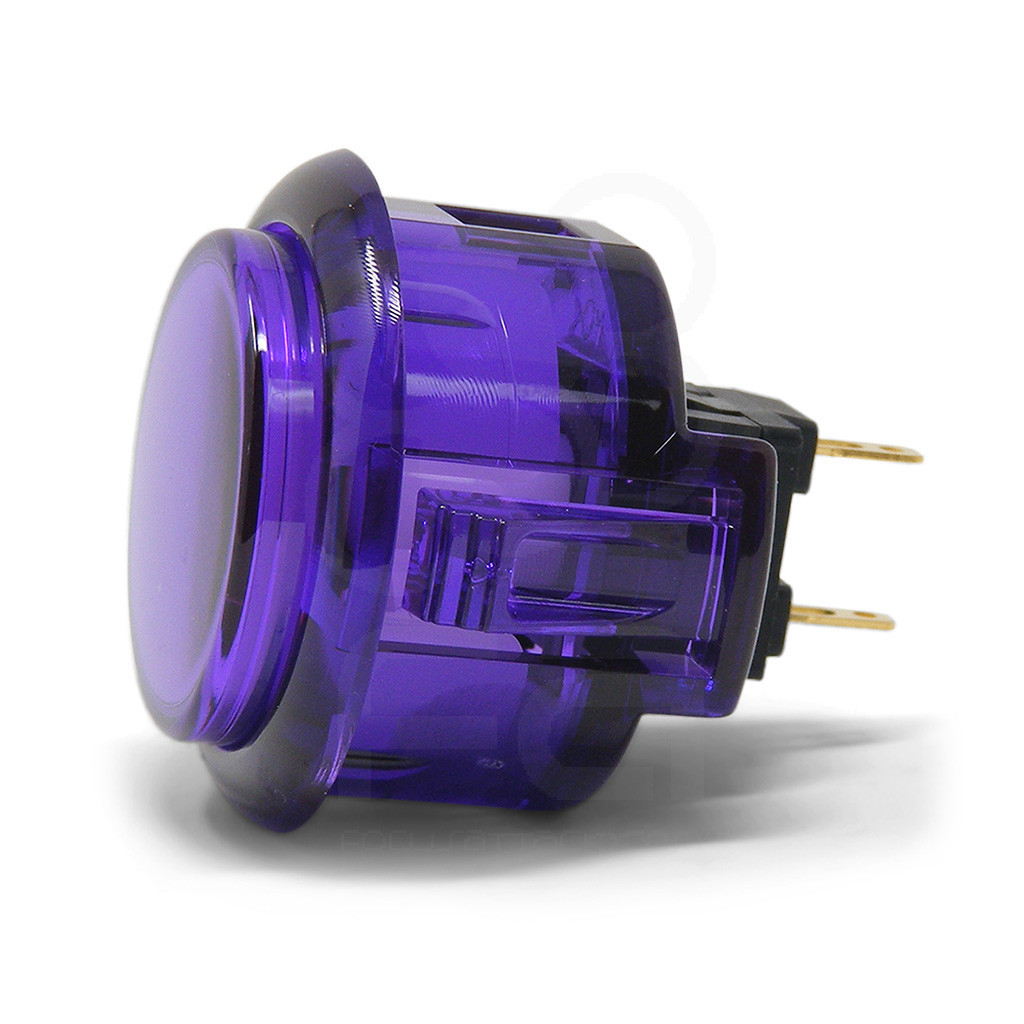 Sanwa OBSC 30mm Translucent Pushbutton Purple - Focus Attack