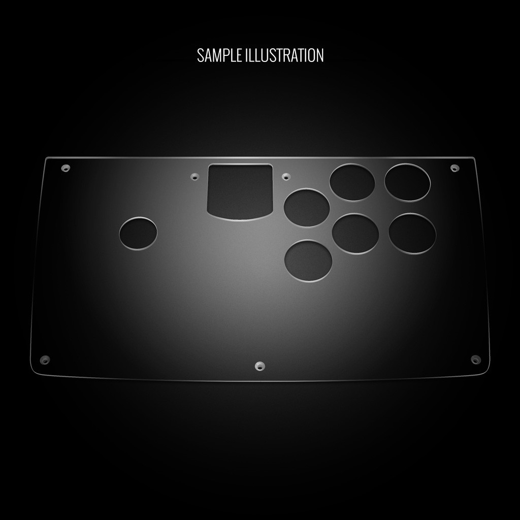 Blank Plexi Replacement Panel for Agetec HKT-7300 - Focus Attack
