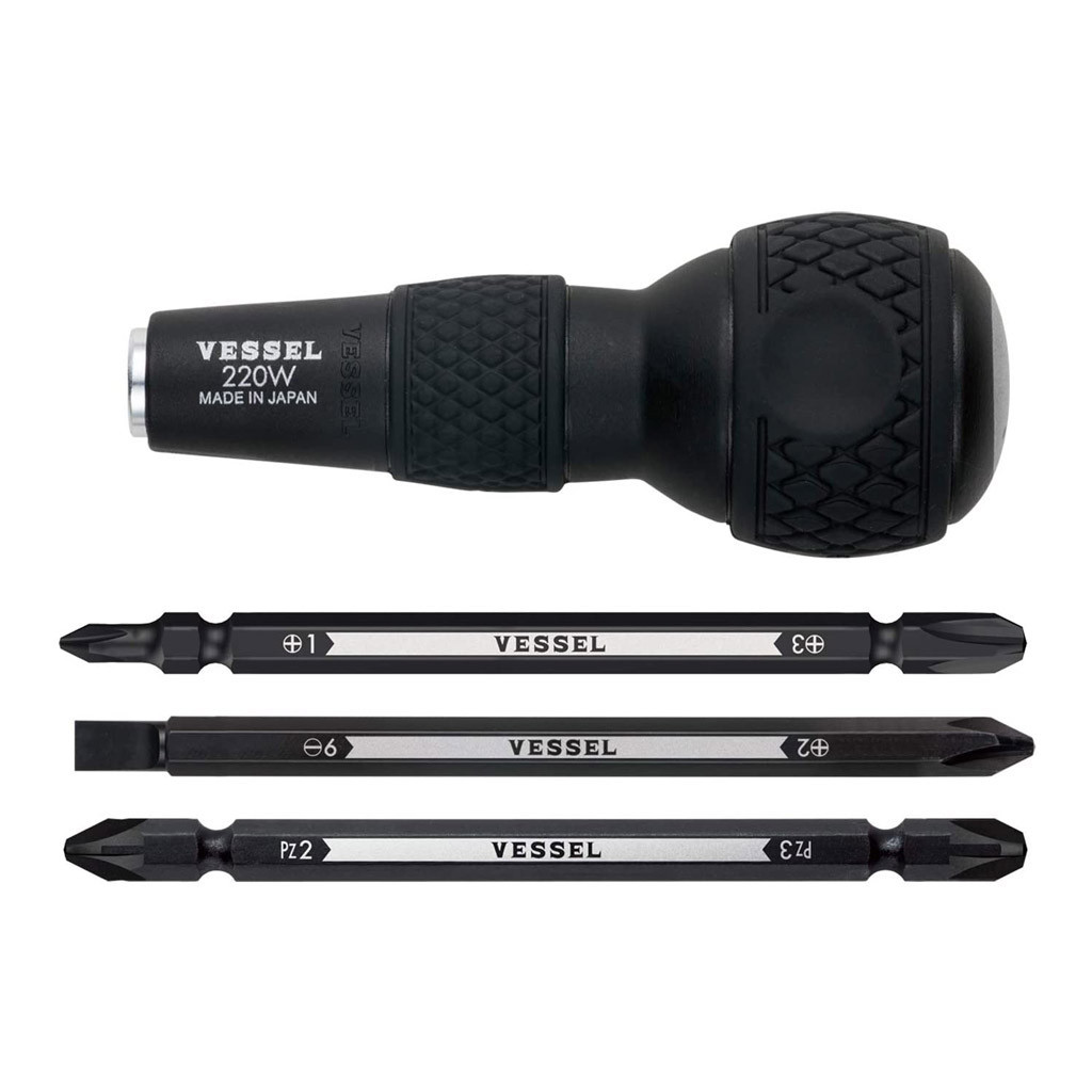 Vessel Ball Grip Interchangeable Bit Screwdriver - Focus Attack