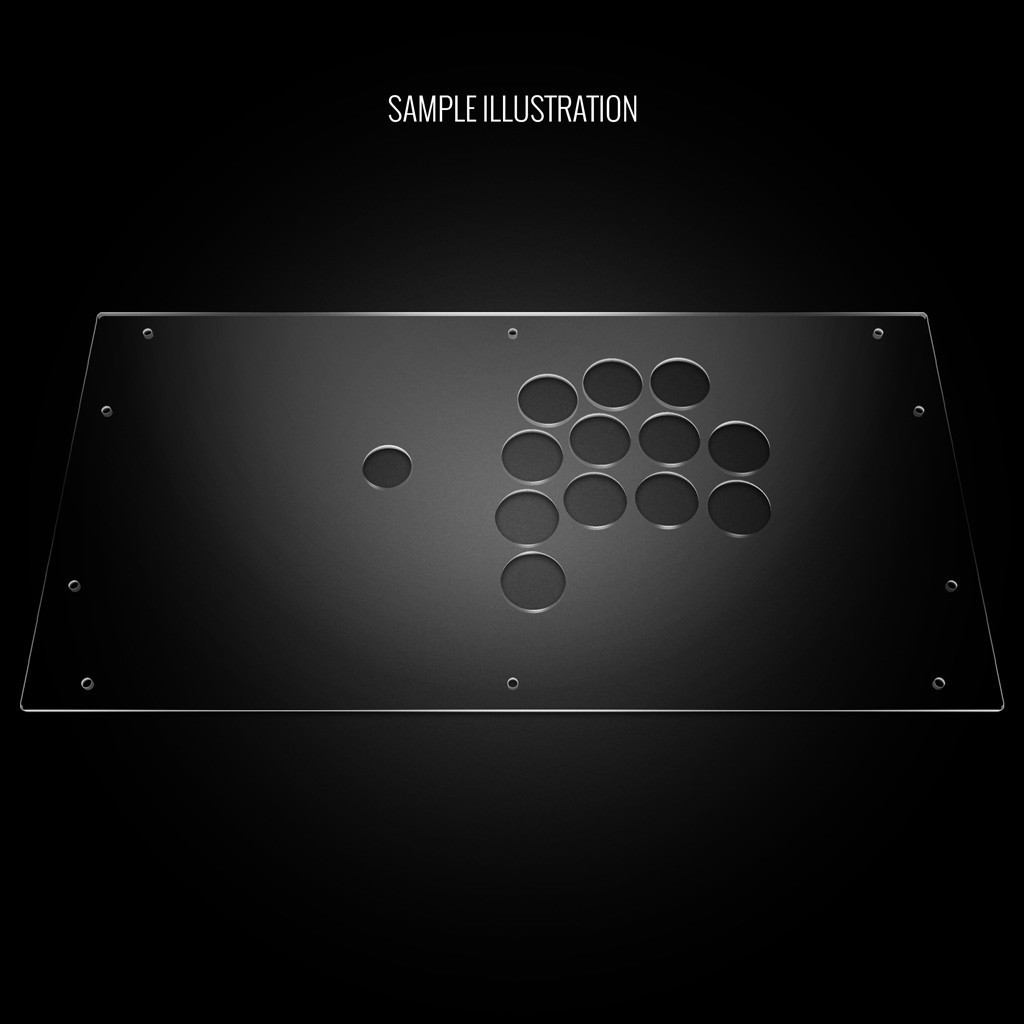 Blank Plexi Cover for Hit Box Cross|Up - Focus Attack