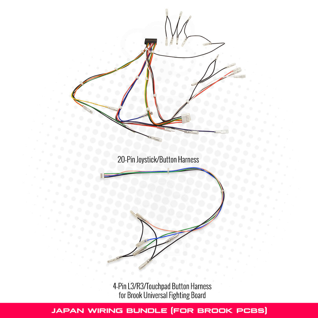 Bundle: Japan Wiring (For Brook UFB, GP2040-CE) - Focus Attack