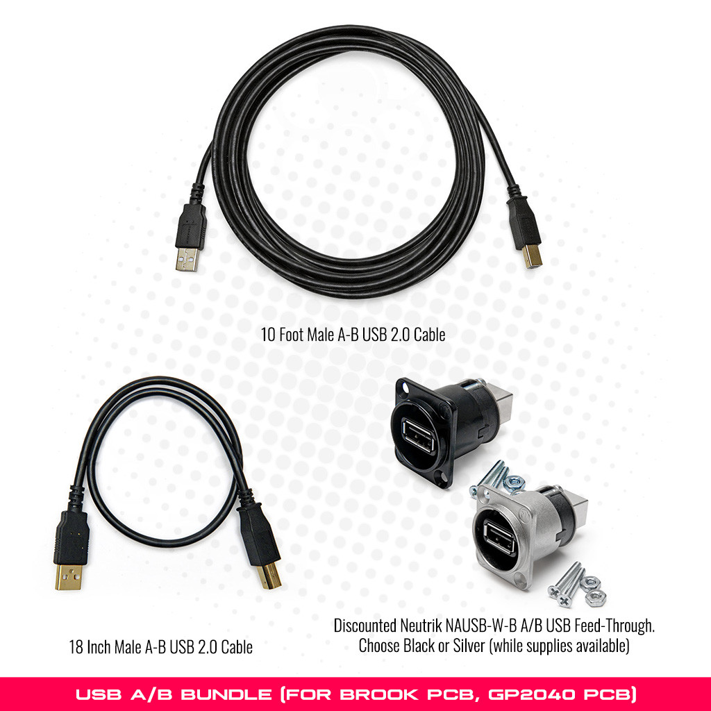 Bundle: USB A/B (For Brook, GP2040-CE PCB) - Focus Attack