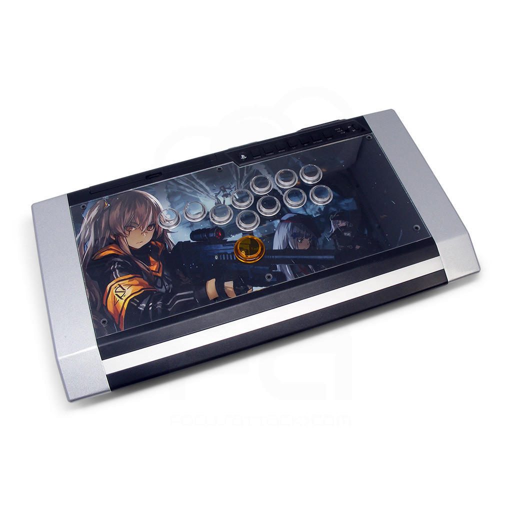 Qanba Obsidian レバーレス化キット Blank Plexi Cover for Qanba Obsidian Stickless - Focus Attack