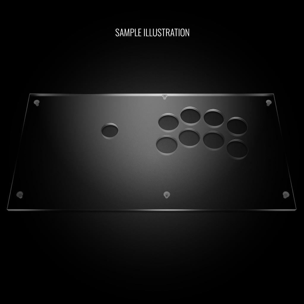 Blank Plexi Cover for Qanba Obsidian 2 Noir - Focus Attack