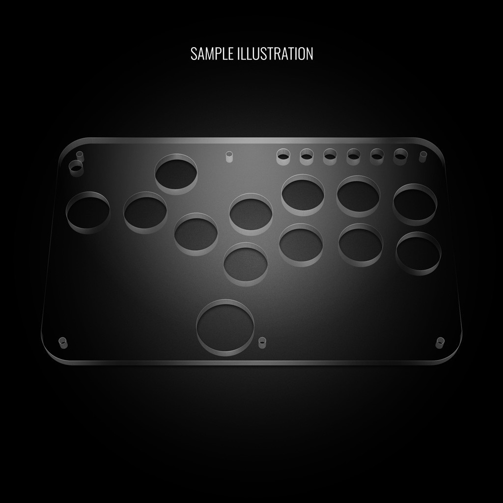 ファンデーション Nickky Blank Replacement Plexi Cover for Haute42 G13 - Focus Attack