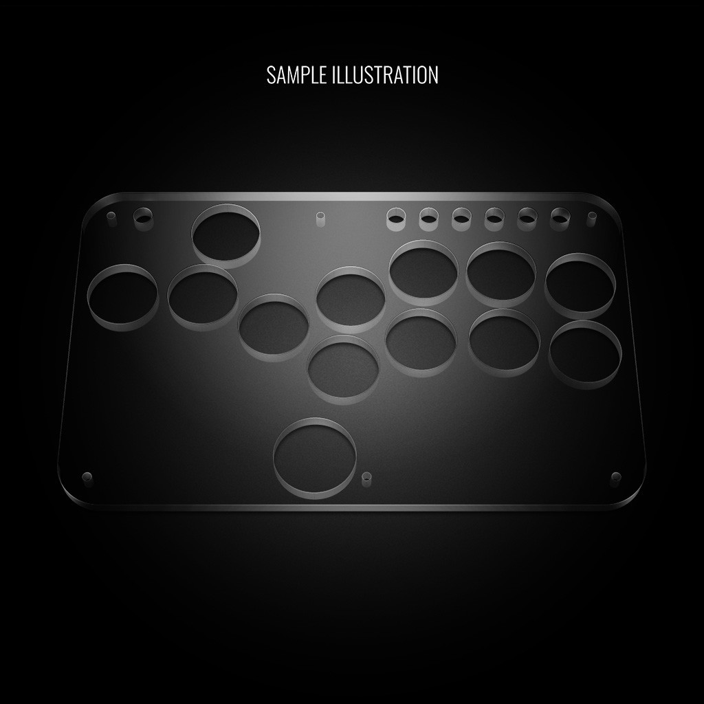 クリアパーテーション Blank Replacement Plexi Cover for Haute42 S13 - Focus Attack