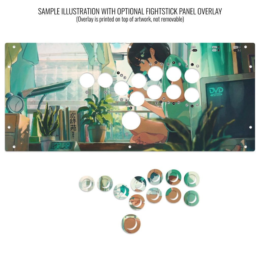 Hibox Layout Artwork Print and Cut for Hit Box ULTRA PS4/PS5 [Please Read Layout ...