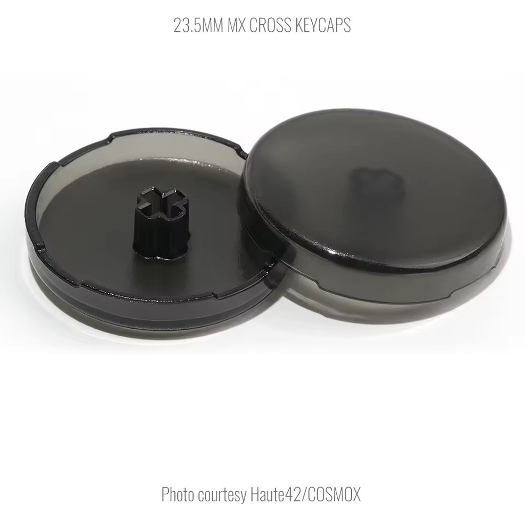 ポイヒガッサページ Official Haute42 MX Translucent Cross Keycaps: 23.5mm: Smoke