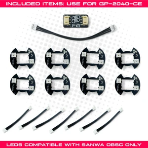 FA 30mm Button RGB LED 8 Pak for GP2040-CE