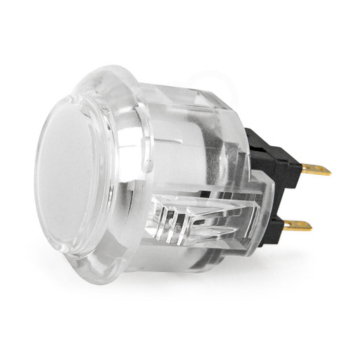 Sanwa OBSC 24mm Translucent Pushbutton - Clear