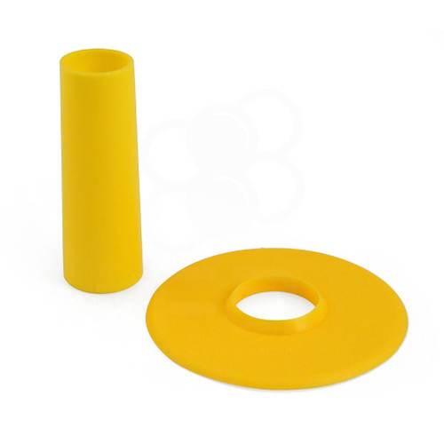 Seimitsu Solid Color Yellow Shaft & Matching Dustwasher Set