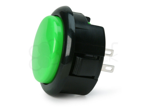 Seimitsu PS-15 Low Profile Pushbutton Green/Black