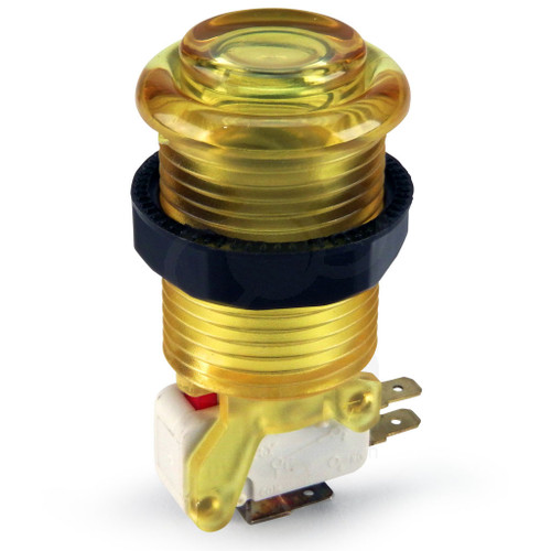 IL PSL-L Translucent Concave Long Stem Pushbutton - Yellow