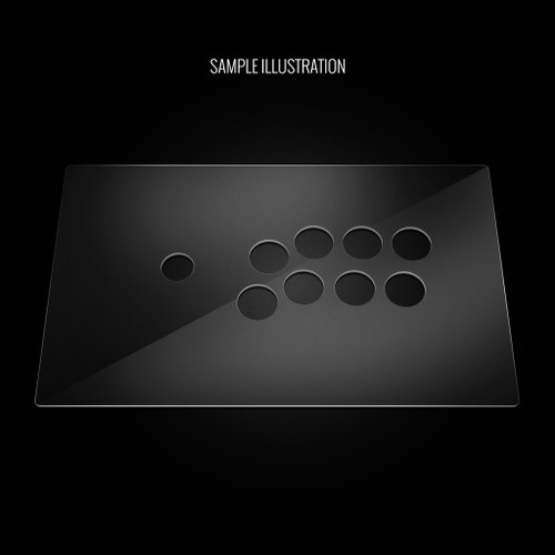 Blank Plexi Cover for MadCatz T.E.2, T.E.2+ (Generation 1 1/16" Adjusted)