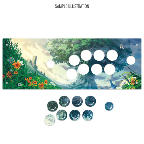 Artwork Print and Cut for Hori Real Arcade Pro.V (Japan Import)