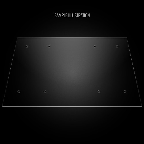 Blank Plexi Cover for MadCatz FightStick Versus Bottom Full Panel