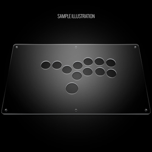Blank Plexi Cover for AllFightSticks 14" Stickless Panel