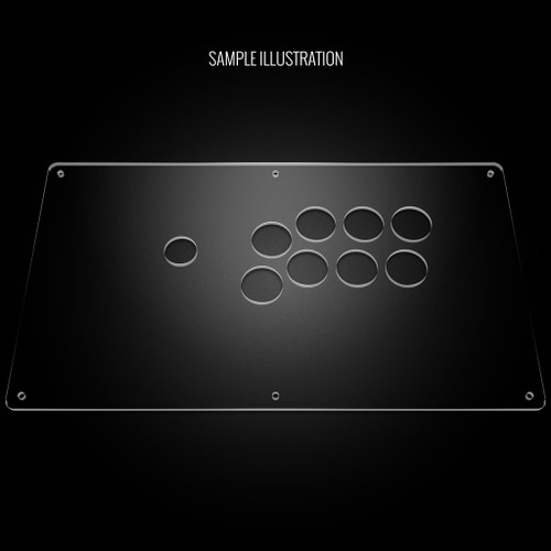 Blank Plexi Cover for AllFightSticks 14.5" Vewlix Panel (Not Extended)