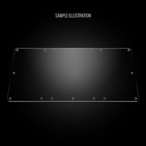 Blank Plexi Cover for AllFightSticks 14" & 14.5" Bottom Window