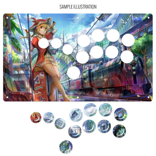 Artwork Print and Cut for AllFightSticks 14" Shiokenstar Panel