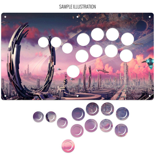 Artwork Print and Cut for AllFightSticks 14.5" Shiokenstar Panel