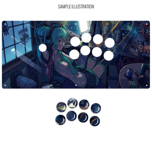Artwork Print and Cut for AllFightSticks 18" Noir Panel
