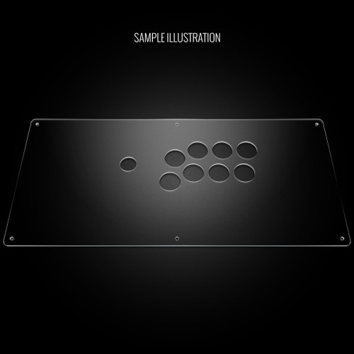 Blank Plexi Cover for AllFightSticks 18" Vewlix Panel