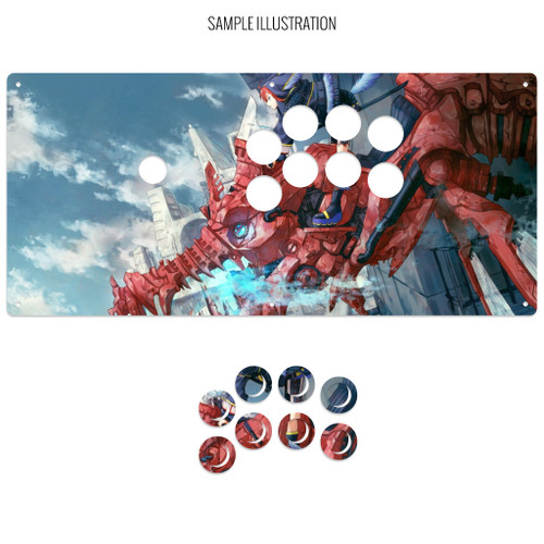 Artwork Print and Cut for AllFightSticks 18" Sega 2P Extended Panel