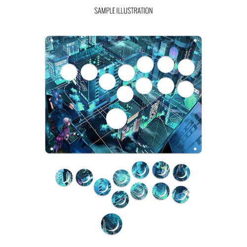 Artwork Print and Cut for AllFightSticks 9.5" Stickless Panel