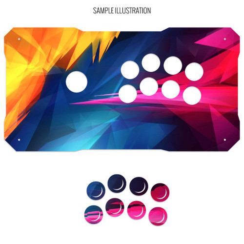 Artwork Print and Cut for BNB Fightstick Gen 1 Noir Korean Lever Panel