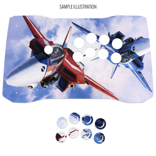 Artwork Print and Cut for Buttercade Bomber Noir Panel