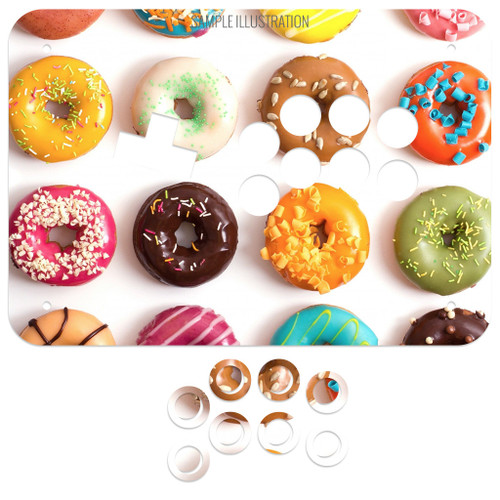 Artwork Print and Cut for Junk Food Arcades Snackbox Gen 1 Button Keycaps Panel