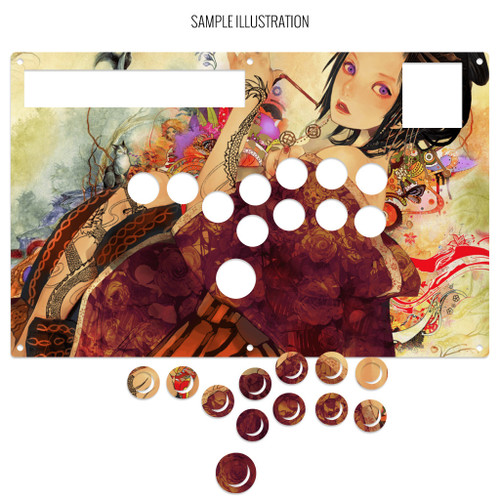 Artwork Print and Cut for Hori RAP N Stickless Replacement Panel