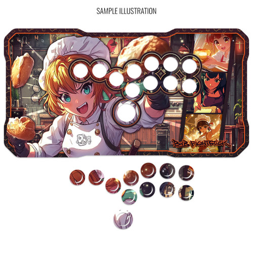 Artwork Print and Cut for BNB Fightstick Gen 2 and 3 All Button Panel