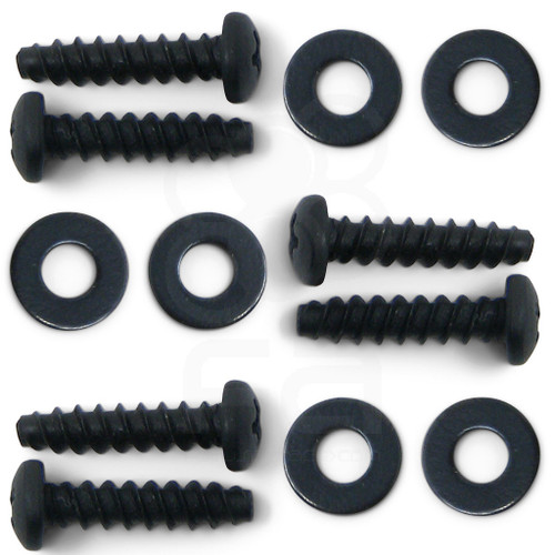 Replacement Hori RAP 4, MadCatz SFxT Pro Plexi Panel Screws - Set of 6 - Black