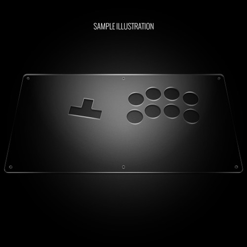Blank Plexi Cover for AllFightSticks 16" WASD Shiokenstar Panel