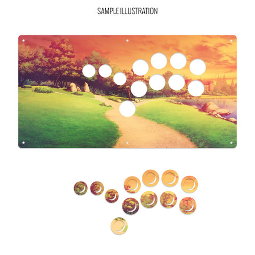 Artwork Print and Cut for AllFightSticks 16" Shiokenstar Panel