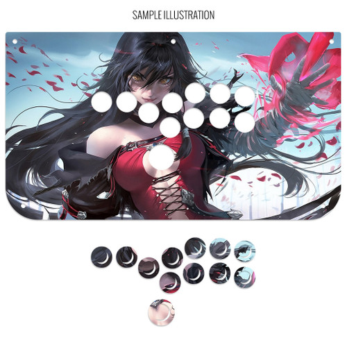 Artwork Print and Cut for TR Fightsticks TMX AllButton (Not TRF Octopus)