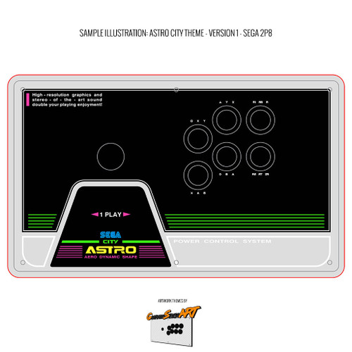 AFS Happ/IL 14" Case Free Artwork Pack: Astro City