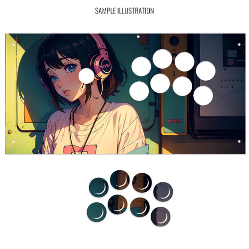 Artwork Print and Cut for Qanba Obsidian 2 Noir