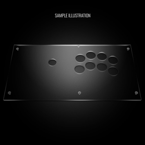 Blank Plexi Cover for Qanba Obsidian 2 Noir