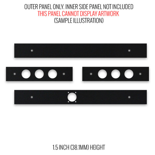 BNB Fightstick Gen 2 and 3 Matte Black Outer Panels - 1.5 Inches
