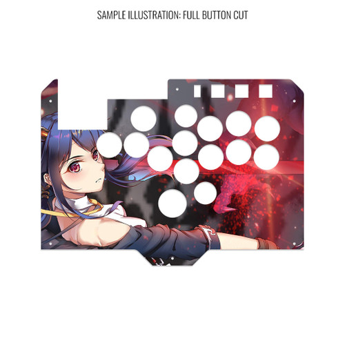 Artwork Print and Cut for Arcade Sticks Indonesia LVL Controller ABC Layout