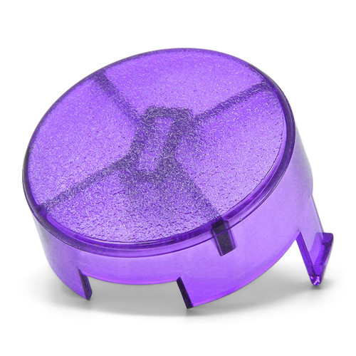 Mix and Match Seimitsu PS-15S Textured Plunger Cap: Translucent Purple
