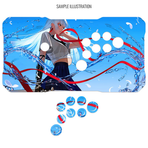 Artwork Print and Cut for BNB Fightstick Gen 2 and 3 6GAWD Joystick Top Panel