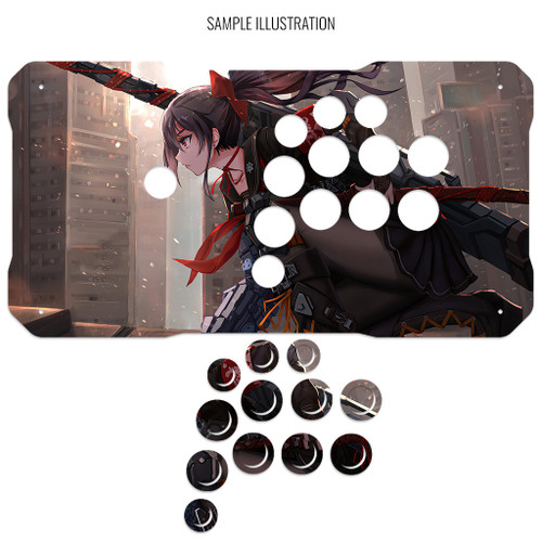 Artwork Print and Cut for BNB Fightstick Gen 2 and 3 Mixup Top Panel