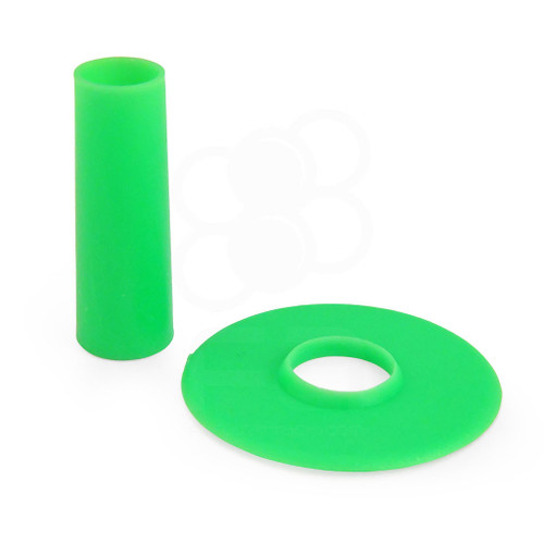 Seimitsu Solid Color Green Shaft & Matching Dustwasher Set