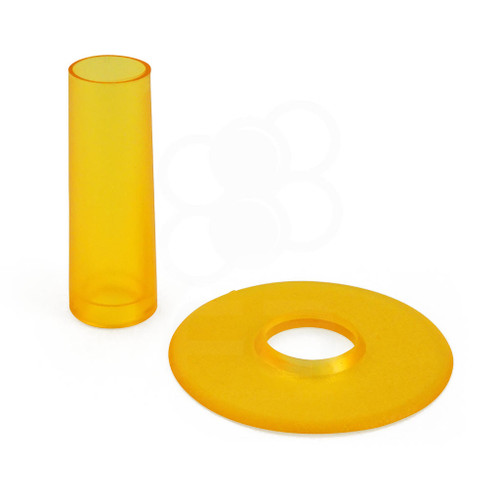 Seimitsu Translucent Color Yellow Shaft & Matching Dustwasher Set